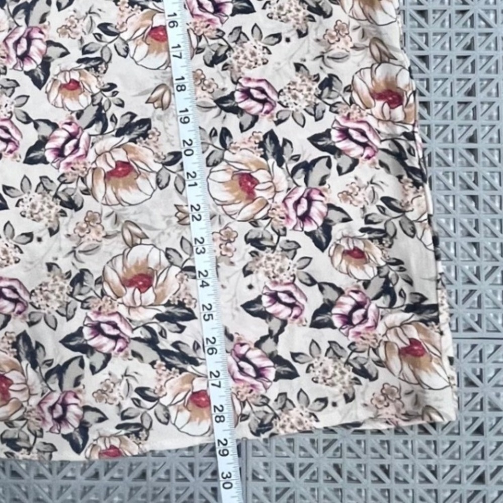 Liberty Love Women's Blouse 2XL Pink Floral Bell Split Sleeve Boho Feminine - Picture 11 of 11